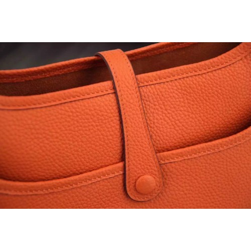 Replica Hermes Evelyne III 29 PM Bag In Orange Clemence Leather