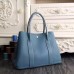 Hermes Small Garden Party 30cm Tote In Jean Blue Leather