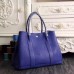 Hermes Small Garden Party 30cm Tote In Electric Blue Leather