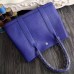 Hermes Small Garden Party 30cm Tote In Electric Blue Leather