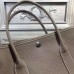 Hermes Small Garden Party 30cm Tote In Grey Leather