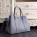 Hermes Small Garden Party 30cm Tote In Lin Blue Leather