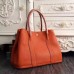 Hermes Small Garden Party 30cm Tote In Orange Leather