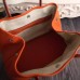 Hermes Small Garden Party 30cm Tote In Orange Leather