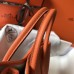 Hermes Orange Clemence Garden Party 30cm Handmade Bag