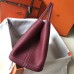Hermes Ruby Clemence Garden Party 30cm Handmade Bag