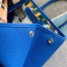 Hermes Blue Hydra Fjord Garden Party 30cm With Printed Lining
