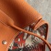 Hermes Tan Fjord Garden Party 30cm With Printed Lining