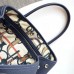 Hermes Navy Fjord Garden Party 30cm With Printed Lining