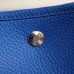 Hermes Medium Garden Party 36cm Tote In Blue Leather