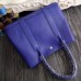 Hermes Medium Garden Party 36cm Tote In Electric Blue Leather