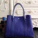 Hermes Medium Garden Party 36cm Tote In Electric Blue Leather