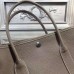 Hermes Medium Garden Party 36cm Tote In Grey Leather