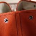 Hermes Medium Garden Party 36cm Tote In Orange Leather