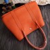 Hermes Medium Garden Party 36cm Tote In Orange Leather