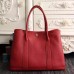 Hermes Medium Garden Party 36cm Tote In Red Leather