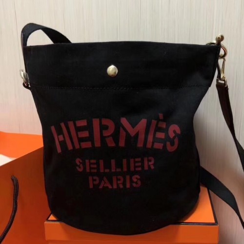 hermès bucket bag canvas