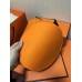 Hermes Grooming Bucket Bag In Orange Canvas