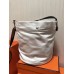 Hermes Grooming Bucket Bag In White Canvas