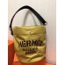 Hermes Grooming Bucket Bag In Yellow Canvas