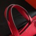 Hermes Halzan Bag In Red Clemence Leather