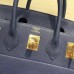 Hermes Blue Haut a Courroies HAC Birkin 40cm Bag