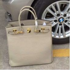 Hermes Grey Haut a Courroies HAC Birkin 40cm Bag