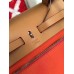 Hermes Herbag Zip PM 31cm Bag In Orange Canvas