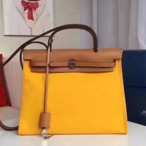 hermes herbag yellow