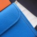 Hermes Jige Elan 29 Clutch Bag In Blue Epsom Leather