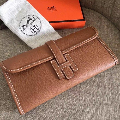 Hermès Jige Clutch 29 Bag Rose Tyrien - Epsom Leather