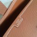 Hermes Jige Elan 29 Clutch Bag In Brown Epsom Leather