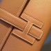 Hermes Jige Elan 29 Clutch Bag In Brown Epsom Leather