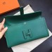 Hermes Dark Green Epsom Jige Elan 29 Clutch