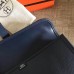 Hermes Sapphire Epsom Jige Elan 29 Clutch