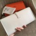 Hermes White Epsom Jige Elan 29 Clutch