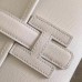 Hermes White Epsom Jige Elan 29 Clutch