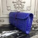 Hermes Jige Elan 29 Clutch In Blue Electric Crocodile Leather