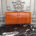 Hermes Jige Elan 29 Clutch In Orange Crocodile Leather