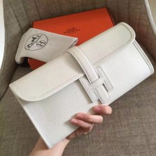 Hermes White Epsom Jige Elan 29 Clutch Hermes White Epsom Jige Elan 29 Clutch