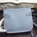 Hermes Blue Lin Large Jypsiere 34cm Bag