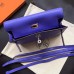 Hermes Kelly Danse Bag In Blue Swift Leather