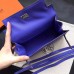 Hermes Kelly Danse Bag In Blue Swift Leather