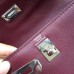 Hermes Kelly Danse Bag In Bordeaux Swift Leather