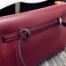 Hermes Kelly Danse Bag In Bordeaux Swift Leather