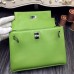 Hermes Kelly Danse Bag In Green Swift Leather