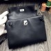 Hermes Kelly Danse Bag In Black Swift Leather