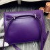 Hermes Kelly Danse Bag In Purple Swift Leather