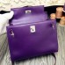 Hermes Kelly Danse Bag In Purple Swift Leather