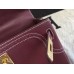 Hermes Kelly Ghillies 28cm In Burgundy Swift Leather